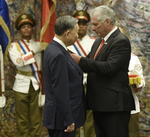 Presidente de Vietnam en Cuba