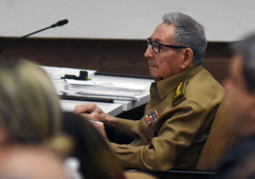 General de Ejército Raúl Castro Ruz en cuarto período ordinario de sesiones de la ANPP