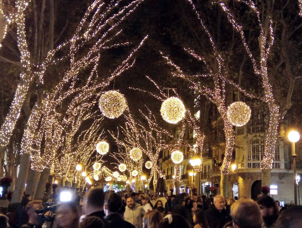 Encendido de luces de Navidad en Palma de Mallorca 2024