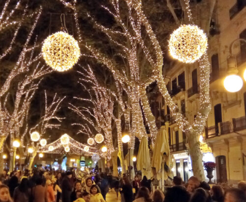 Encendido de luces de Navidad en Palma de Mallorca 2024